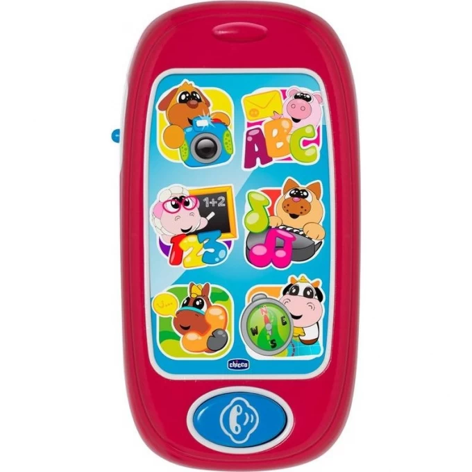 Говорящий смартфон CHICCO ABC, Красный 00007853000180 Говорящий смартфон CHICCO ABC, Красный 00007853000180