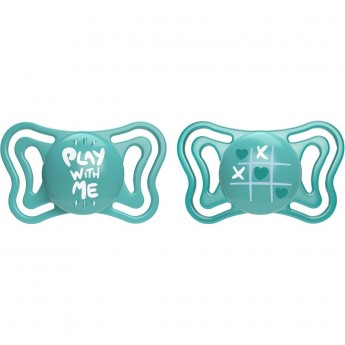 Пустышка CHICCO PHYSIO LIGHT BLUE сил 16-36M 2 шт