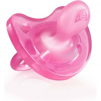 Пустышка силиконовая CHICCO PHYSIO SOFT 0-6м розовая